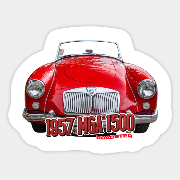 1957 MGA 1500  Roadster Sticker by Gestalt Imagery